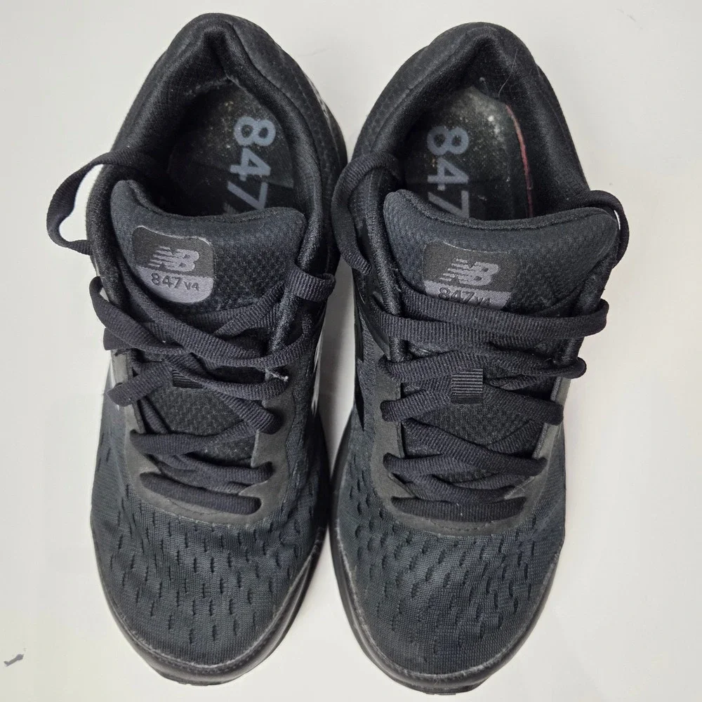 NEW BALANCE WOMEN'S 847 V4 Black WALKING SHOE SNEAKER BLACK SIZE 9.5‎